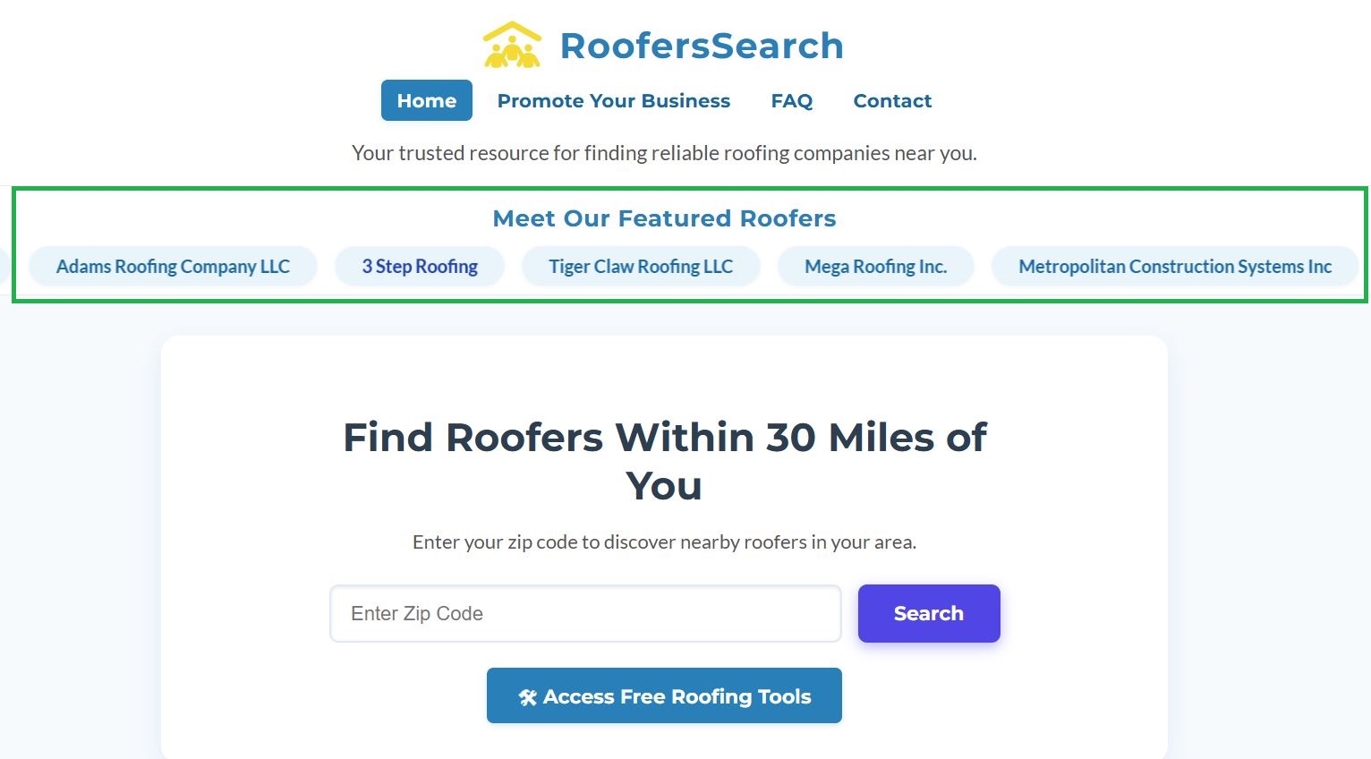 Homepage Feature Marquee